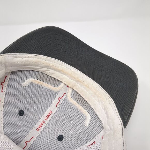 Kimes Ranch Snapback Mesh Back Trucker Hat Gray OSFA Embroidered - Picture 8 of 10